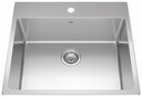 Brookmore 25" 1-Hole 1 Bowl Drop-In Kitchen Sink
