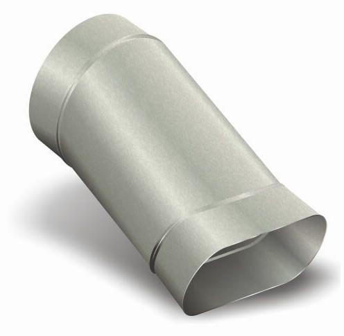 6" Round to 6" Oval (3 x 7-3/4) Univeral Boot