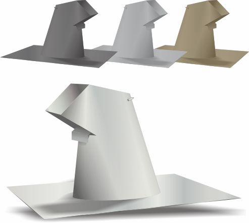 8" Goose Neck Roof Jack 30ga