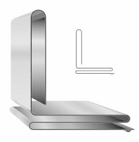 1/2" x 10' Standing Slip Cleat 24ga (per foot)