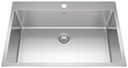 Brookmore 30-7/8" 1-Hole 1 Bowl Drop-In Kitchen Sink