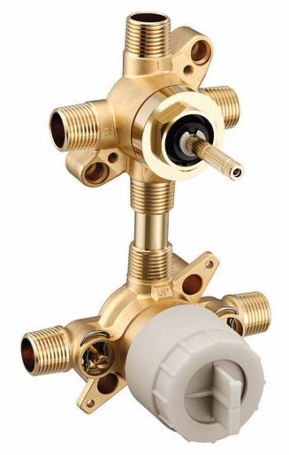 M-Core 2 or 3-Function Transfer Valve with Stops - Copper