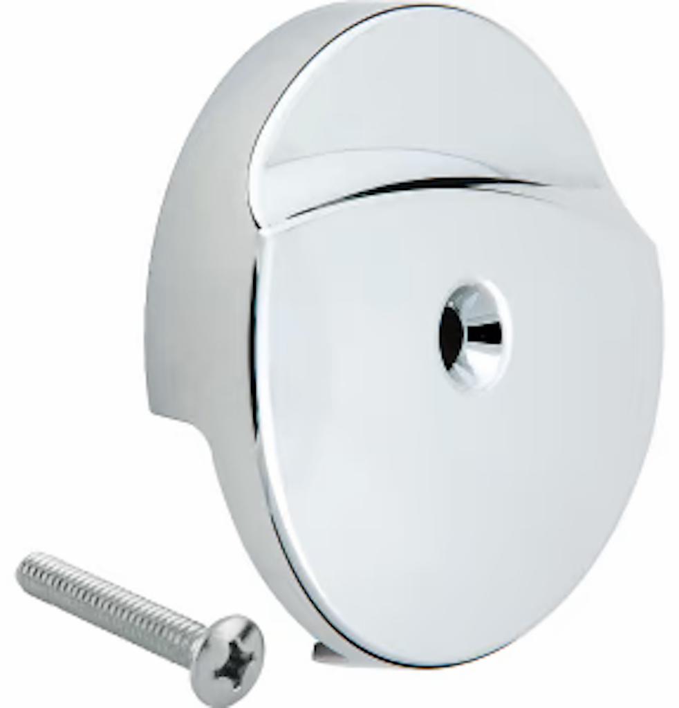 1-Hole Waste & Overflow Plate with Screw