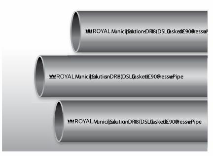 4"x20' PVC DR18 CIOD PIPE GSKT BLUE BRUTE