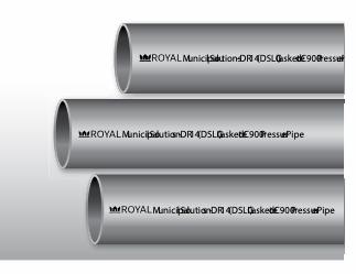 12"x20' PVC DR14 CIOD PIPE GSKT BLUE BRUTE