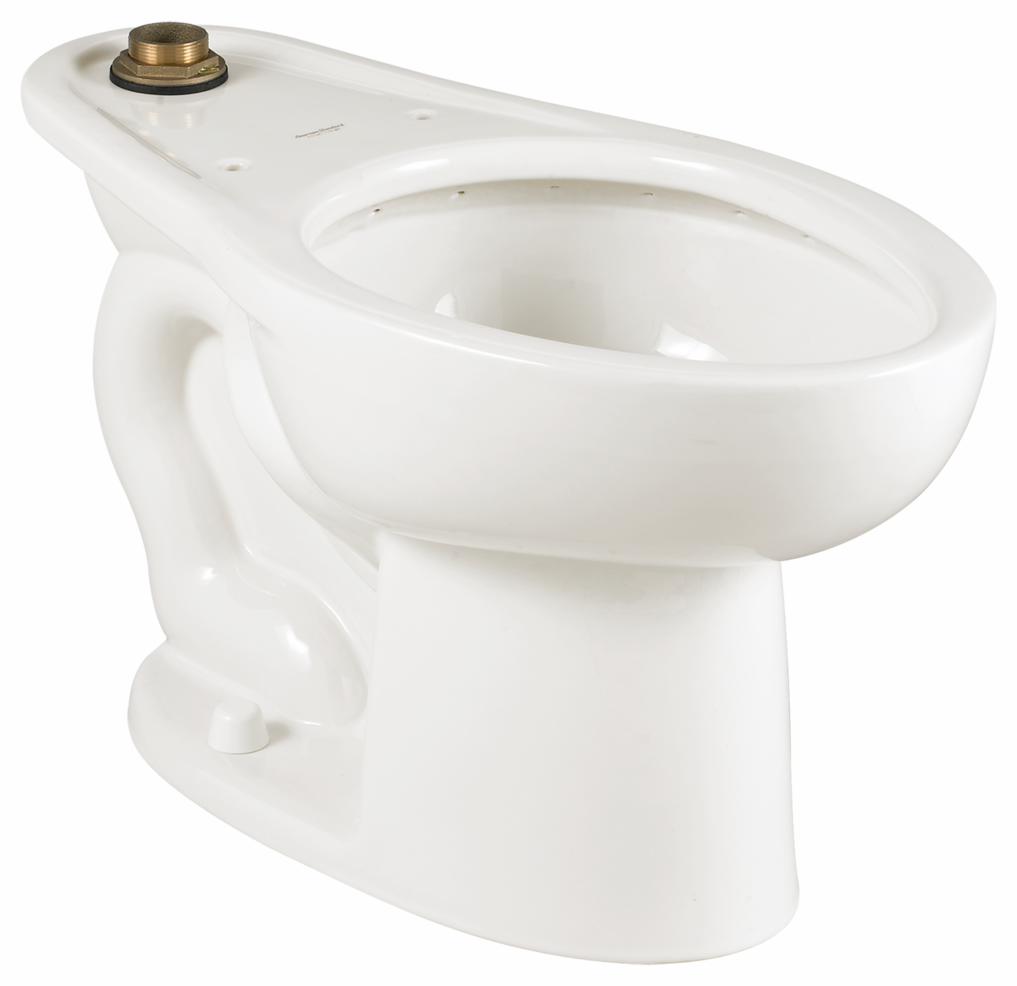 Madera 1.0 GPF Floor Mounted Elongated Flushometer Bowl with Top Spud (Less Seat)