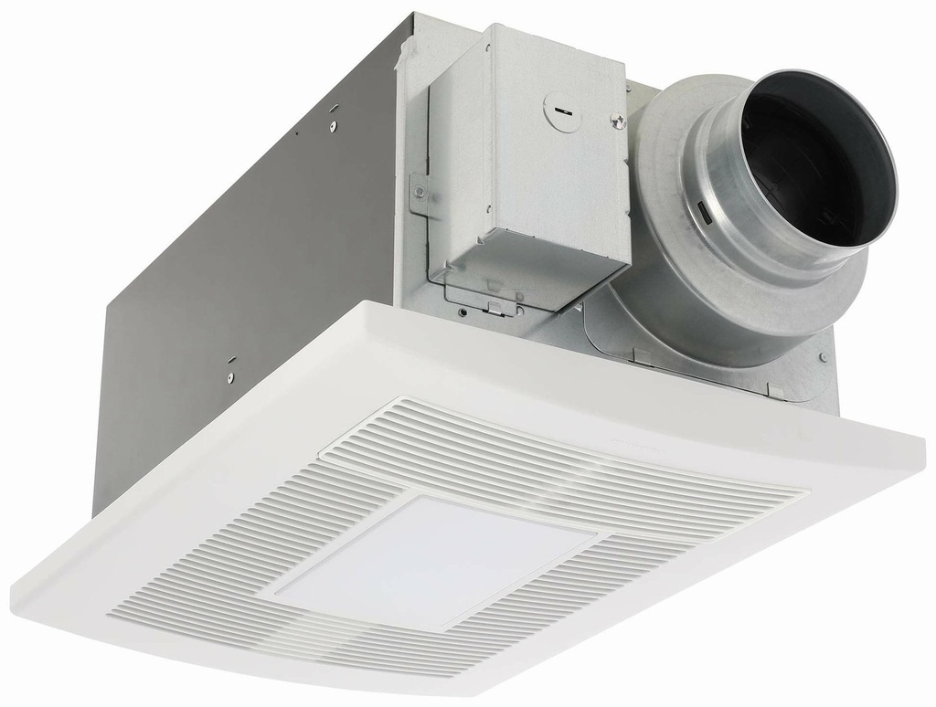 WhisperWarm DC 50-80-110 CFM Bathroom Fan with Heater & LED Light