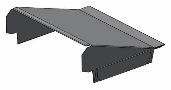 4" Duct Reducing Panel-Wedge for 8" Duct