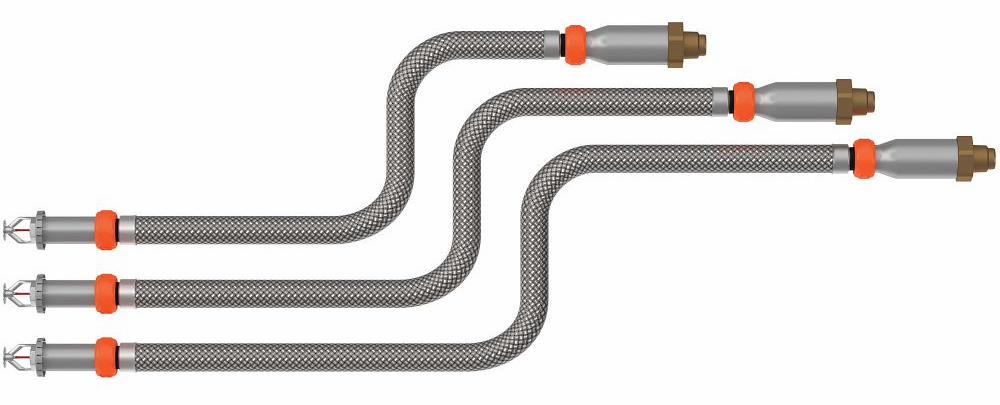 1/2" Quick Response Dry Flex 155F K5.6 Concealed Pendent 58" V3518