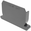 CHANNEL END CAP-GRAY