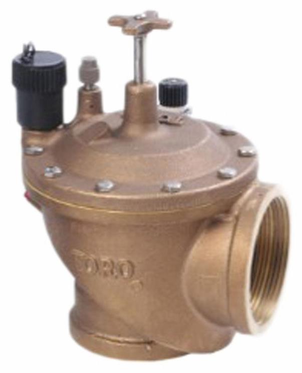 220 Brass Angle Valve, 3" NPT, Electric, w/ Spike Guard Solenoid