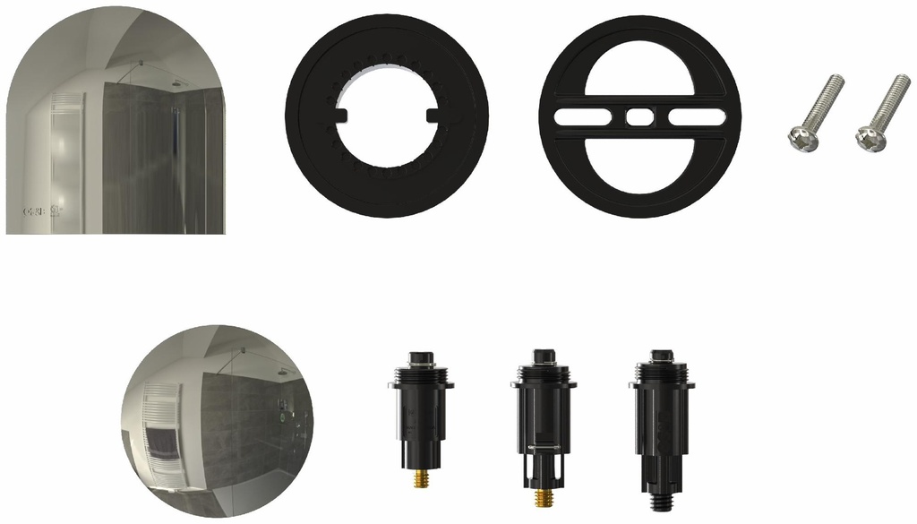 Universal RetroFit Clicker Waste & Overflow Trim Kit