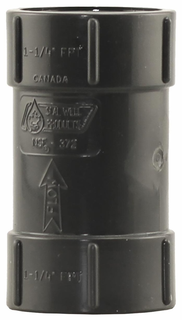 17PCV125 - '1-1/4"FPT PVC Check Valve'