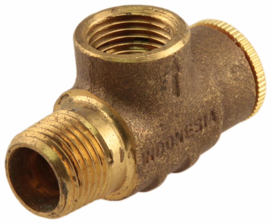 RVNB05-100NL - 'No Lead 1/2" Brass Relief Vlve Non-Adjustable - Set @ 100 Ps'