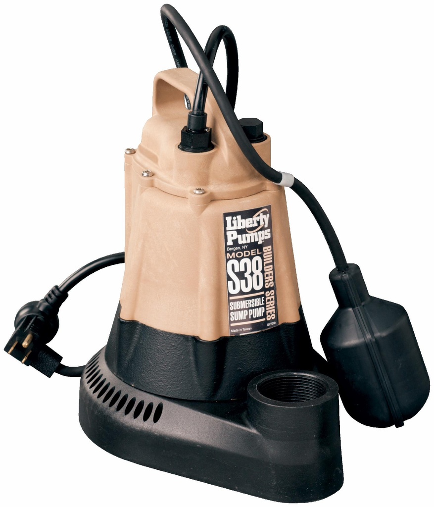 1/3 HP 1-Phase 115V Sump Pump Wide Angle Float with 10' Cord