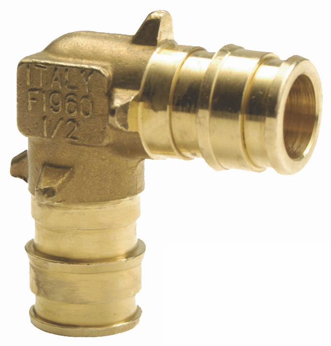1 Q+E PEX BRASS 90° ELBOW
