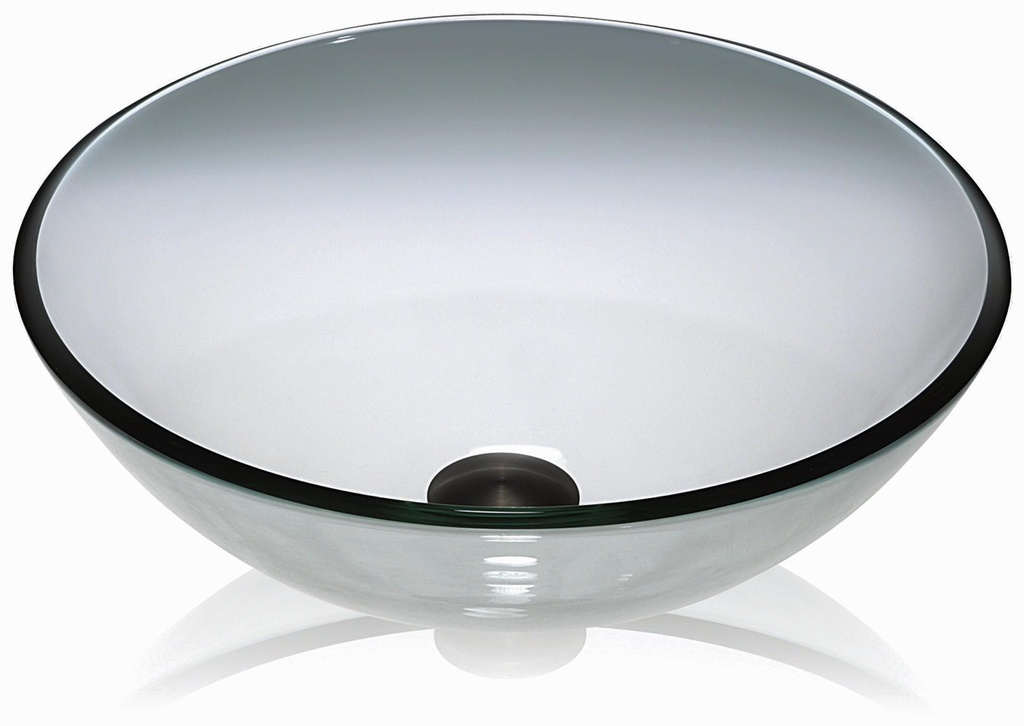 Glass Round Bathroom Vessel Sink