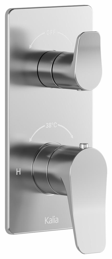 Moroka Valve Trim for 2 or 3-Way Thermostatic Valve with Integrated Diverter