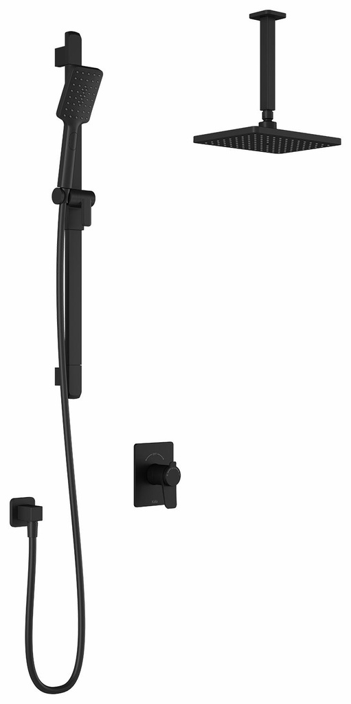 Moroka TCD1 Thermostatic Coaxial Shower System with Vertical Ceiling Arm