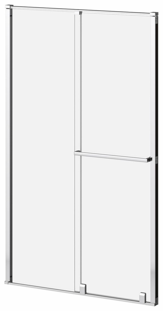 Balancia (Box 1 of 2) 48''x79'' Sliding Shower Door Fixed Panel for Alcove Installation (Reversible)