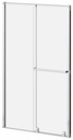 Balancia (Box 1 of 2) 48''x79'' Sliding Shower Door Fixed Panel for Alcove Installation (Reversible)