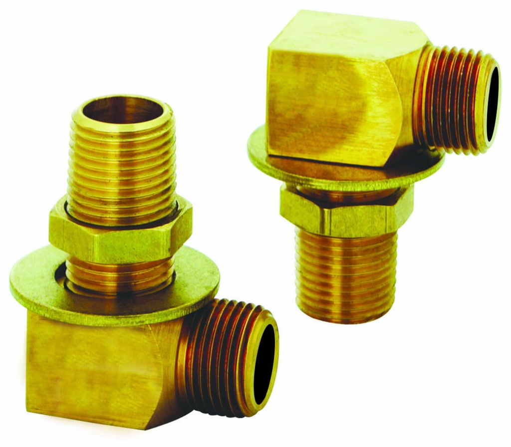 Installation Kit, 1/2" NPT Nipple, Lock Nut & Washer, Short Elbow (1/2" NPT Female x Male) (Two Sets Included per Kit)