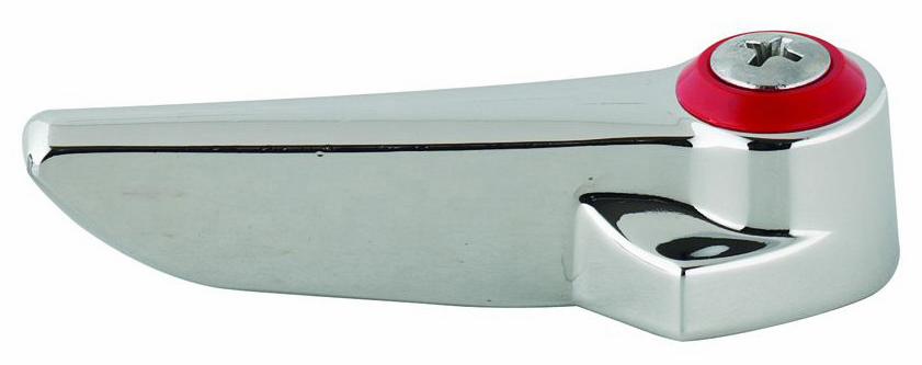 Lever Handle, Red Index (Hot) & Screw