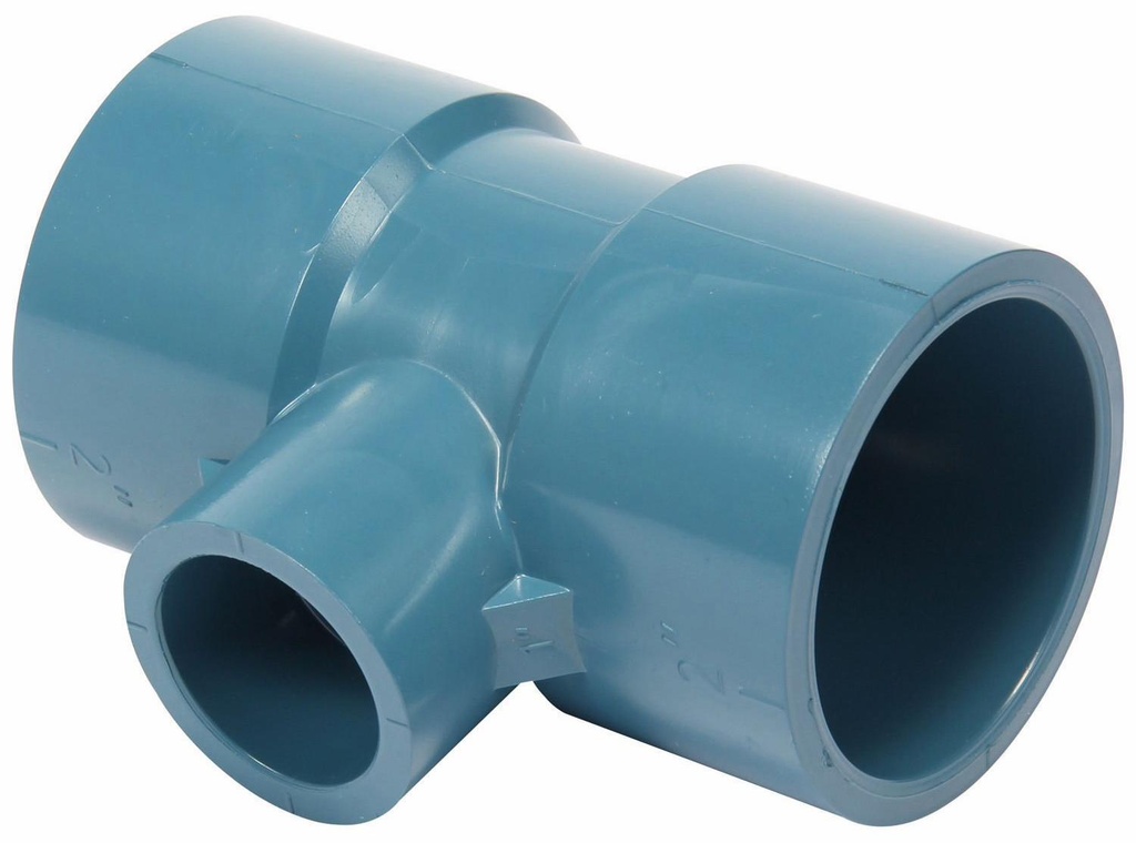 2"x2"x1" CPVC RED. TEE SxSxS AQUARISE