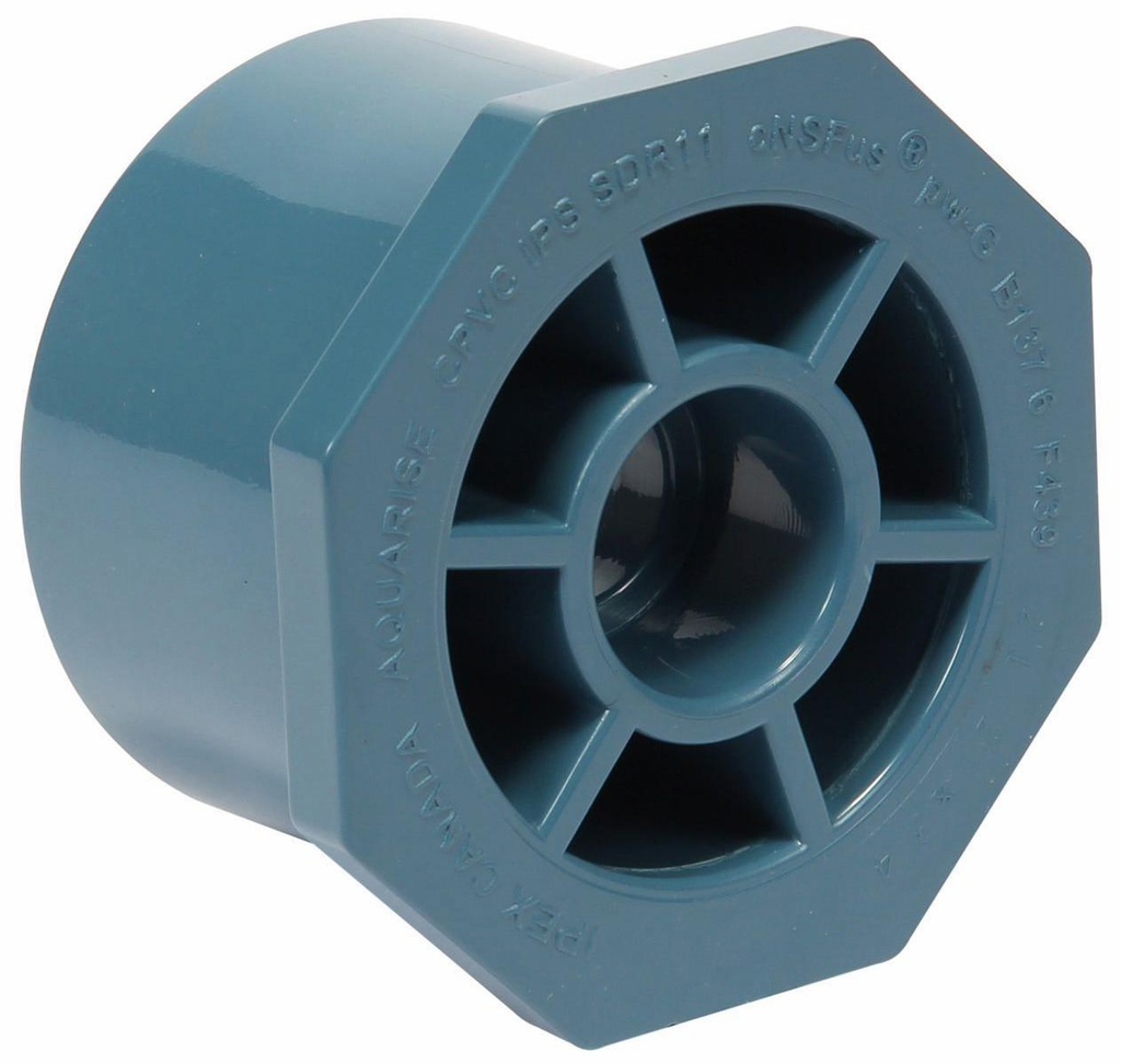 2 1/2"x3/4" CPVC RED. BUSHING SPxS AQUARISE