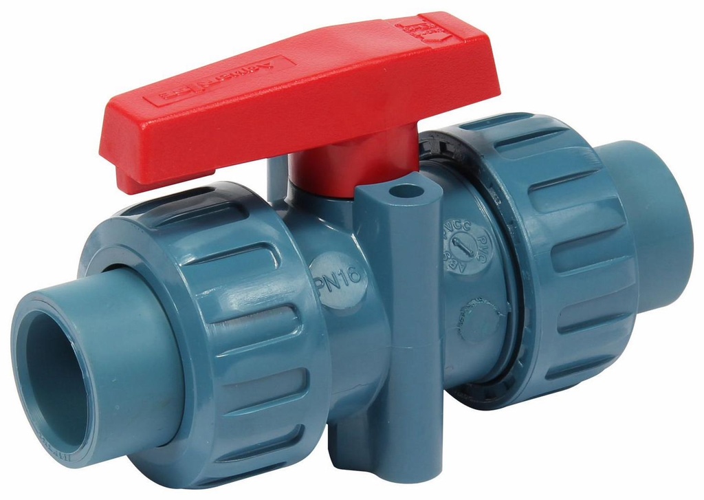 1/2" CPVC TRUE UNION BALL VALVE EPDM AQUARISE