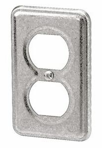 ELECTRIC PLUG RECEPT PLATE METAL 11C1