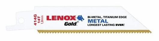 4"x3/4" 14TPI Gold Power Arc Thick Metal Cutting Recip (Each)