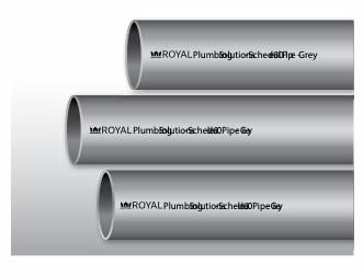 1/2" x 20' CSA Sch80 PVC Pipe
