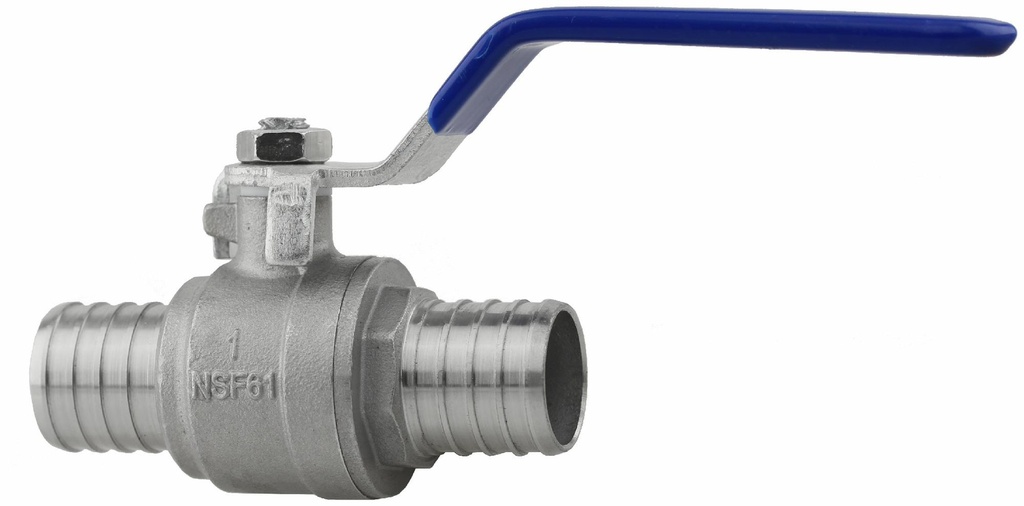 SSPEXBV-10 - '1" 304SS Crimp PEX Ball Valve - F1807'