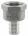SSPEX-FA05 - '1/2" x 1/2" FPT 304SS Crimp PEX Female Adapter - F1807'
