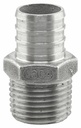 SSPEX-MA0705 - '3/4" x 1/2" MPT 304SS Crimp PEX Male Adapter - F1807'