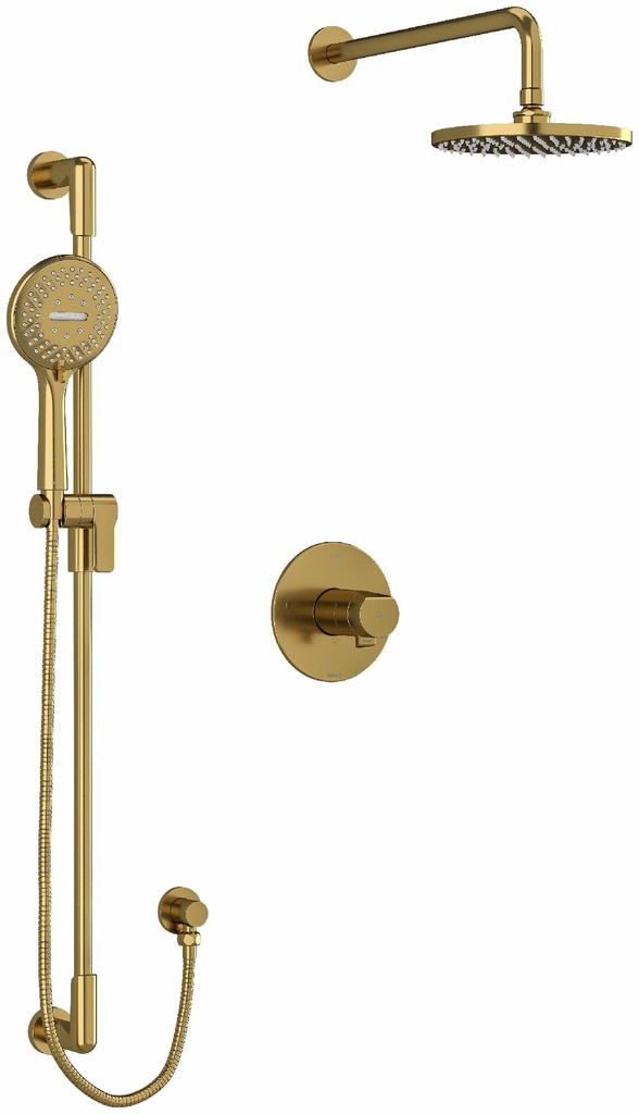 Parabola Thermostatic Shower System Kit