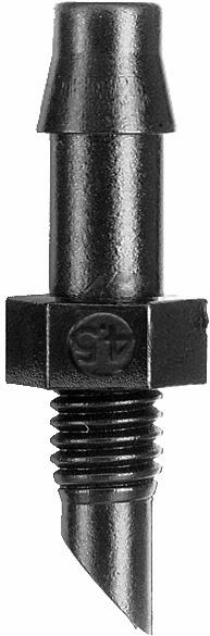 Adapter .18 Barb x 10-32 Thd