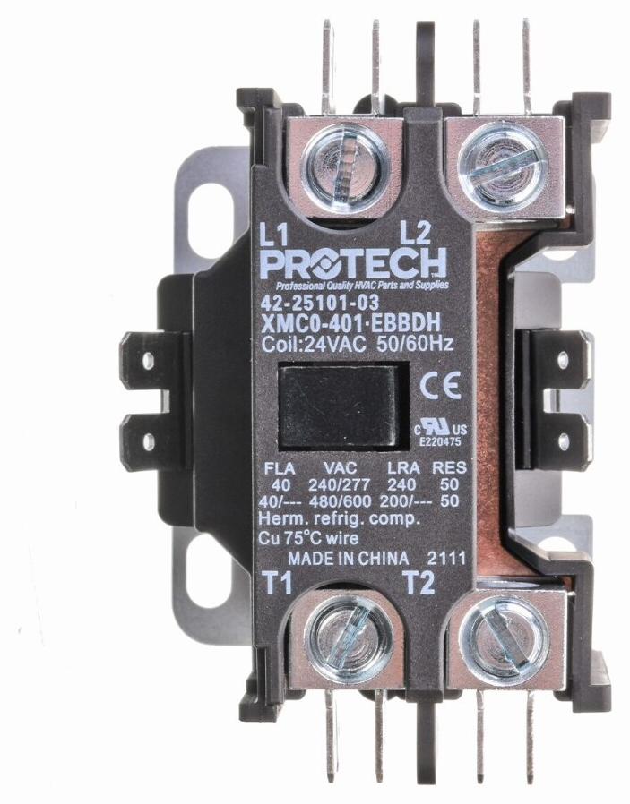 PROTECH Contactor - 40A 1-Pole (24V coil)