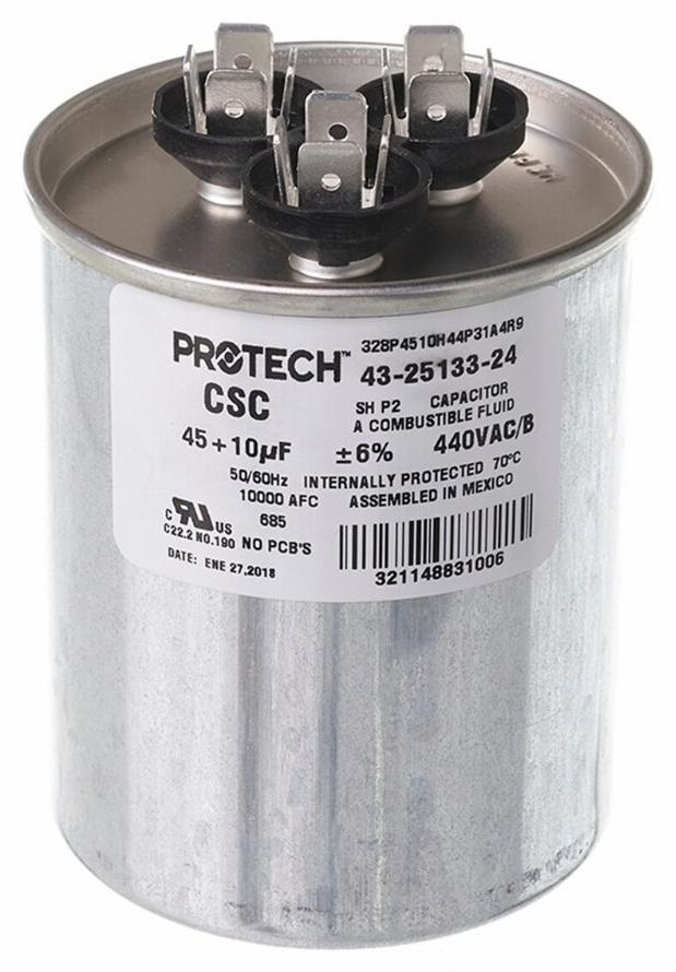 Capacitor - 45/10/440 Dual Round