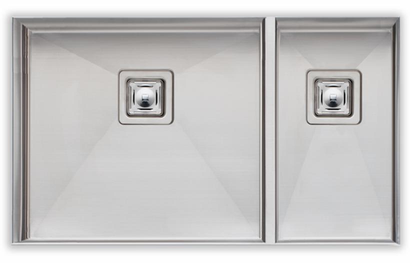 Sonetto 900 1-1/2 Bowl Undermount Sink with Square Drain