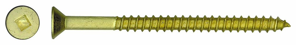 #10X1-1/4 BRASS WOODSCREW 100