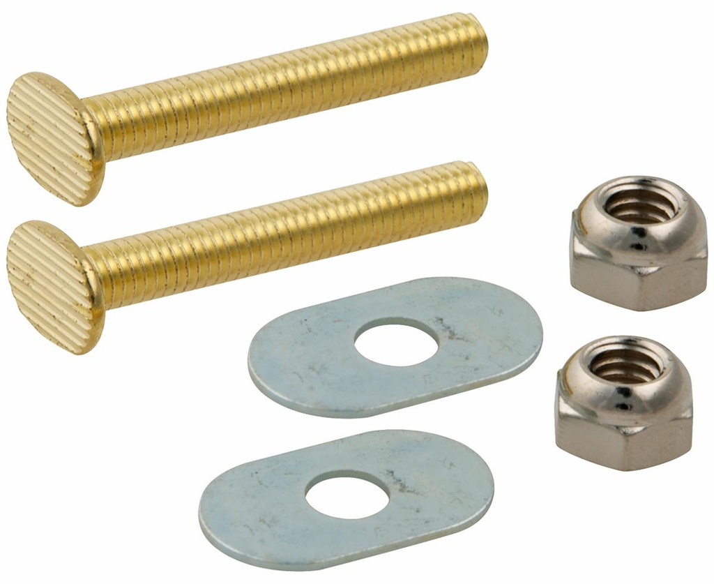 BRASS PLATED CLOSET BOLT ASSY