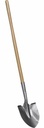 16ga Round Point Shovel with Wood Handle