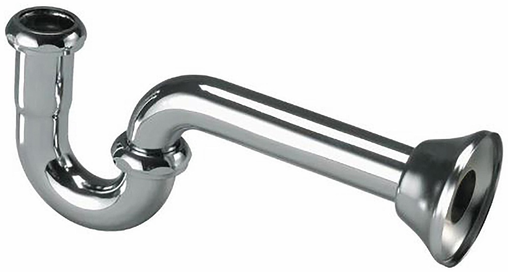 P-TRAP CP 17GA. 1 1/4IN WITH DEEP FLANGE