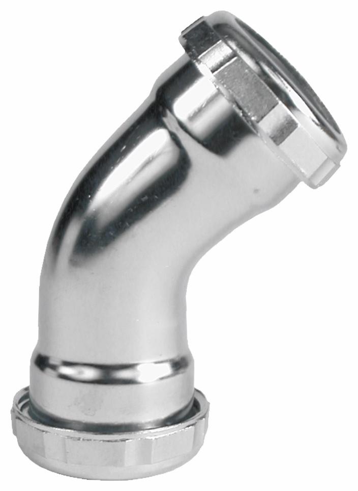 SLIP COUPLING ELBOW CP. 20GA 1 1/2x1 1/2