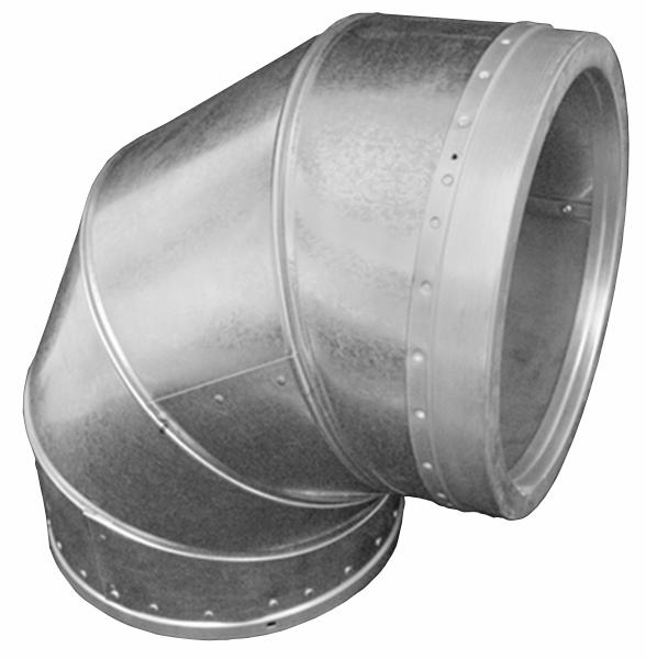 10" Double Wall 90 Degree Elbow