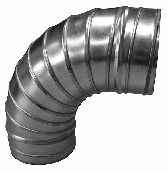 18" Spiral 90 Degree Elbow 1-1/2" Centerline