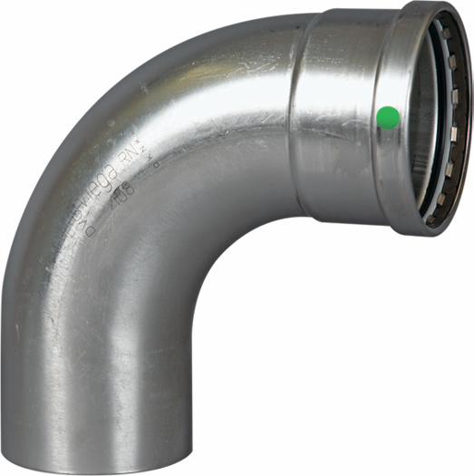 2-1/2 P/P STAINLESS STEEL CXFTG 90° ELBOW XL