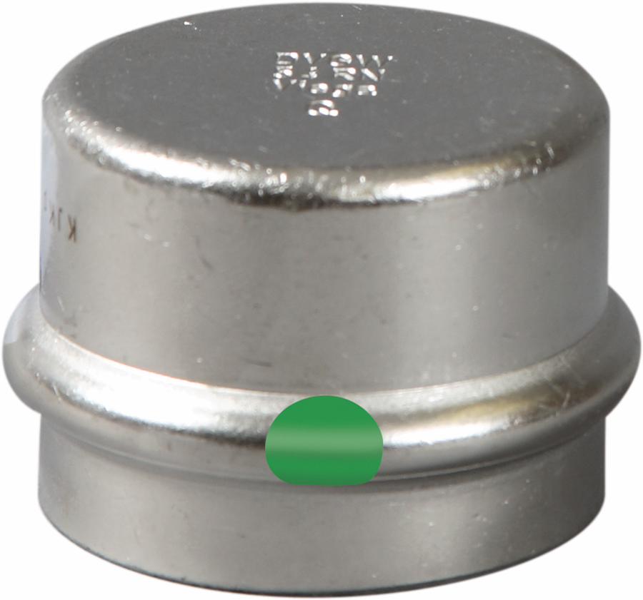 2 P/P STAINLESS STEEL C CAP